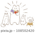 森の動物とくだもの 108502420