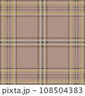 Tartan plaid brown foliage fabric vector image 108504383