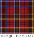 Tartan plaid red fabric vector image 108504384