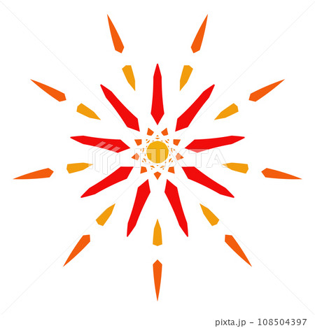 The sun symbol icon global warming vector image The sun symbol icon global warming vector image 108504397