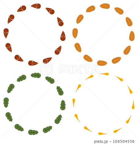 Text frame autumn leaf vector transparent background 108504556