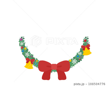クリスマスリースのフレーム 108504776