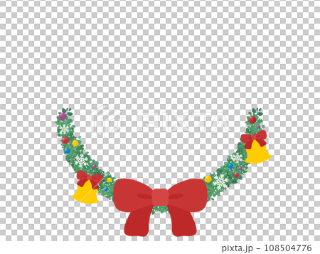 クリスマスリースのフレーム 108504776