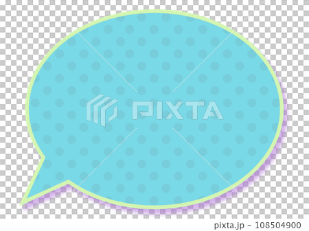 帶有藍色圓點的圓形氣球 108504900