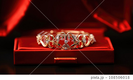 Elegant jewelry pieces, the ultimate Christmas gifts, radiating luxury and festive charm 108506018