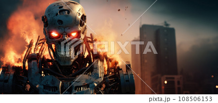 an evil enemy robot commences a war, setting the world on a path of chaos 108506153