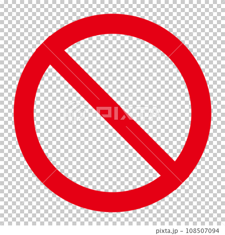 Red prohibition mark Red prohibition mark 108507094