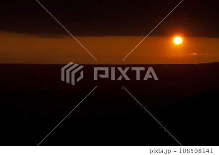 Sunset in the Natural Park of the Mountains and Canyons of Guara. 108508141