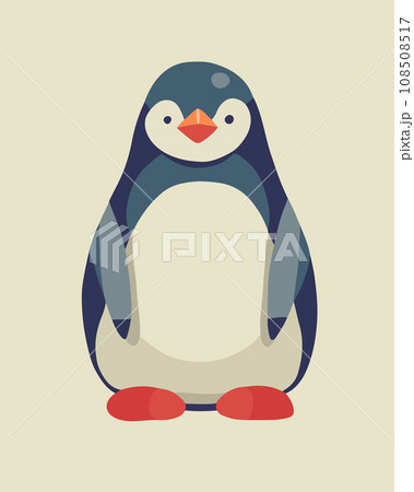 Vector isolated illustration of penguin animal. Vector isolated illustration of penguin animal. 108508517