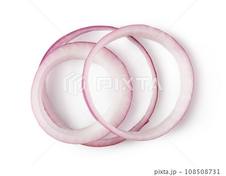 Sliced red onion Sliced red onion 108508731