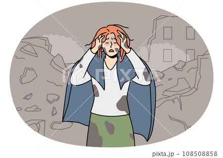 Unhappy woman save after house bombing 108508858