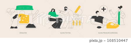 Clinical examination abstract concept vector illustrations. Clinical examination abstract concept vector illustrations. 108510447