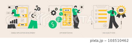 Frontend software abstract concept vector illustrations. Frontend software abstract concept vector illustrations. 108510462