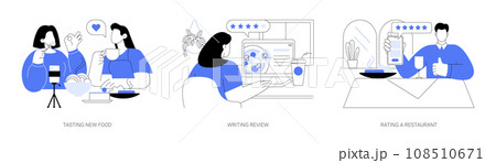 Food critic isolated cartoon vector illustrations se Food critic isolated cartoon vector illustrations se 108510671