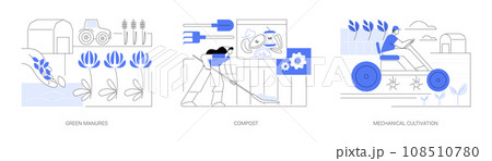 Organic farming methods isolated cartoon vector illustrations se Organic farming methods isolated cartoon vector illustrations se 108510780