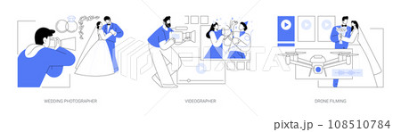 Freelance photographer isolated cartoon vector illustrations se 108510784