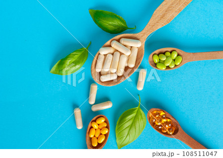 Color Dietary Supplements, Vitamin Capsules, Mineral Pills, Healthy Multivitamin Capsule Color Dietary Supplements, Vitamin Capsules, Mineral Pills, Healthy Multivitamin Capsule 108511047