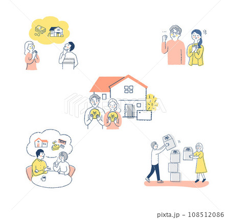 お金・投資・資産運用関連と複数の人物　セット 108512086