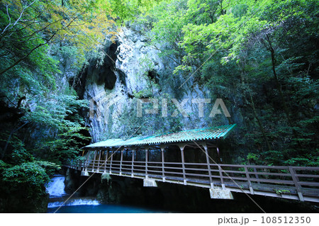 山口県美祢市 秋芳洞入口の風景 山口県美祢市 秋芳洞入口の風景 108512350