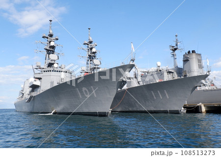 横須賀基地に停泊する護衛艦むらさめとおおなみ 横須賀基地に停泊する護衛艦むらさめとおおなみ 108513273