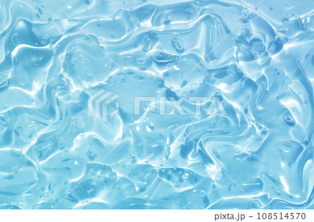 水 ジェル 波 青 テクスチャ 背景 108514570