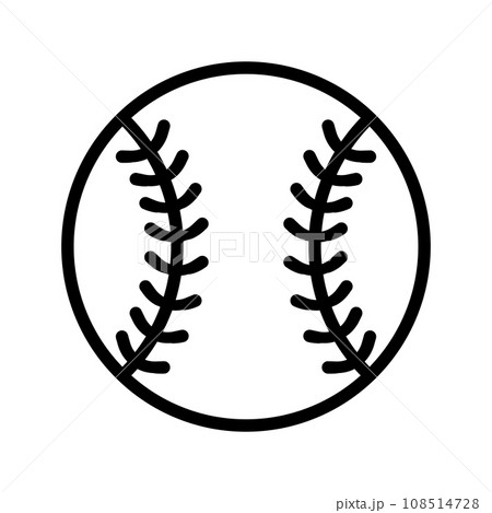 野球ボールのアイコン。ベクター。 108514728