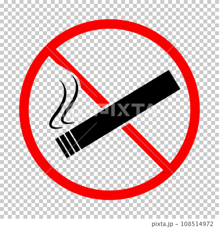 No smoking icon. No smoking warning sign. vector. 108514972