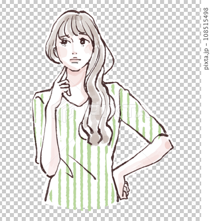 女性・女の子のイラスト素材 女性・女の子のイラスト素材 108515498