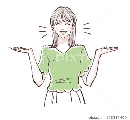 女性・女の子のイラスト素材 女性・女の子のイラスト素材 108515499