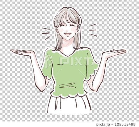 女性・女の子のイラスト素材 女性・女の子のイラスト素材 108515499