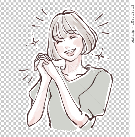 女性・女の子のイラスト素材 女性・女の子のイラスト素材 108515513