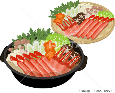 カニすき鍋　具材付き 108516951