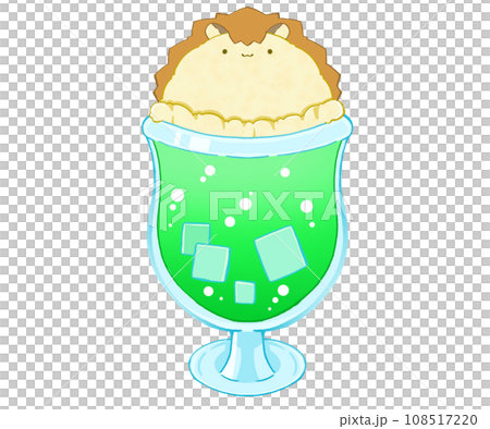 奶油蘇打水配刺蝟香草冰淇淋 108517220