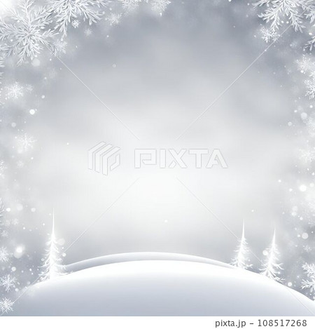 クリスマス背景素材・雪景色 正方形SNS用 クリスマス背景素材・雪景色 正方形SNS用 108517268