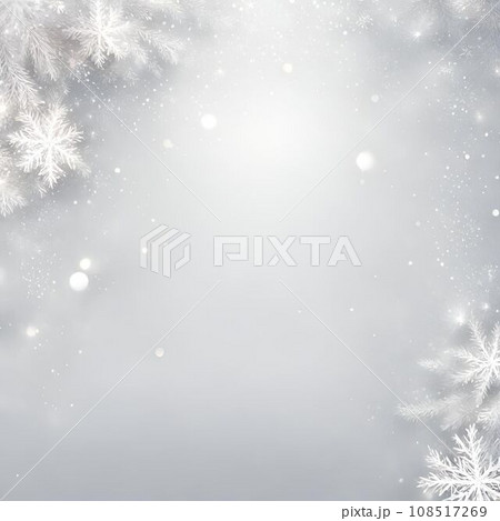 クリスマス背景素材・雪景色 正方形SNS用 クリスマス背景素材・雪景色 正方形SNS用 108517269