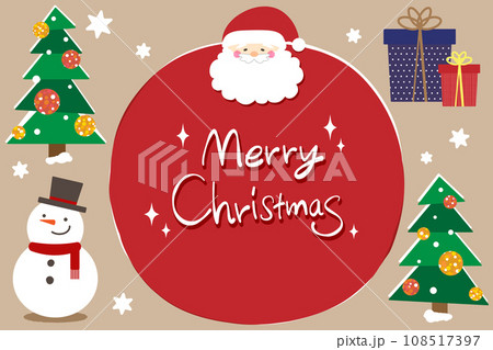 クリスマスのイラストとロゴセット 108517397