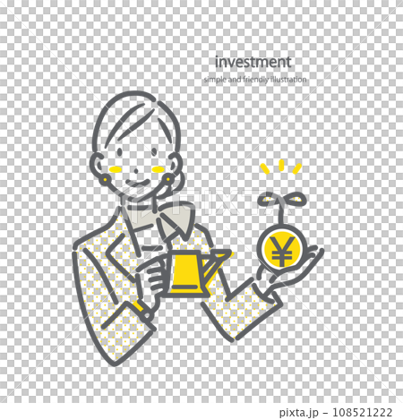資産形成のアドバイスをするファイナンシャルプランナー シンプルでお洒落な線画イラスト 資産形成のアドバイスをするファイナンシャルプランナー シンプルでお洒落な線画イラスト 108521222