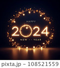 HAPPY NEW YEAR 2024　イメージ素材 108521559