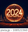 HAPPY NEW YEAR 2024　イメージ素材 108521560