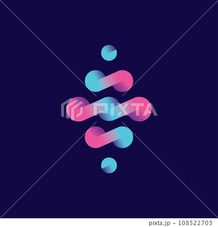 Abstract molecule logo design illustration vector template Abstract molecule logo design illustration vector template 108522703