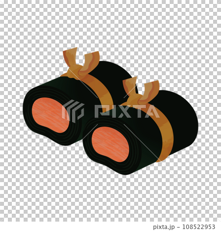 新年賀卡海帶捲日本料理 Osechi 插圖 108522953