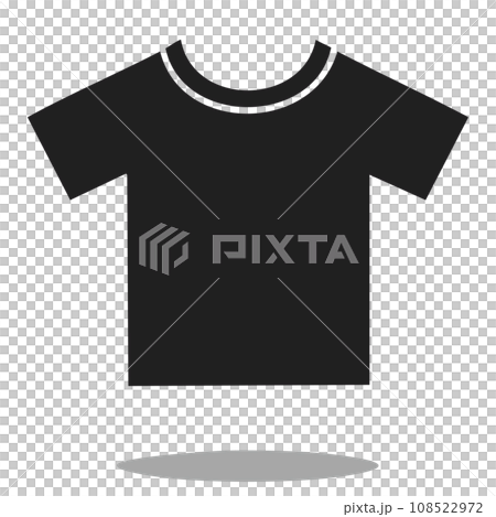 T-shirt icon black 108522972