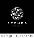 Stone logo design illustration vector template	 108523710