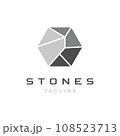 Stone logo design illustration vector template	 108523713