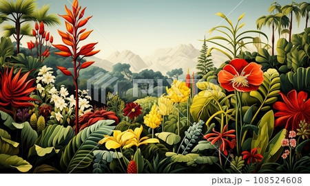 色鮮やかな南国の植物たち