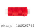Red threads for sewing. Isolated on a white background. 108525745