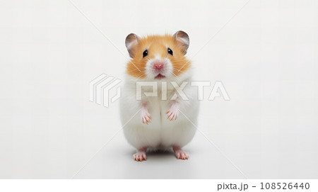 白背景のハムスター 108526440