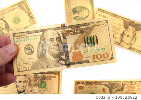 golden dollar isolated golden dollar isolated 108528812