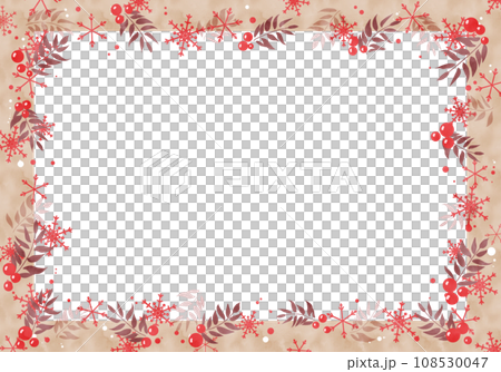 Christmas snowflake frame (frame) 4 108530047