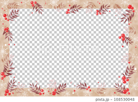 Christmas snowflake frame (frame) 3 108530048